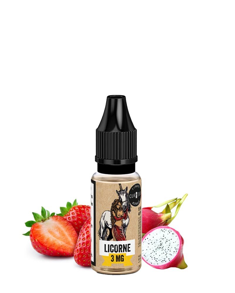 e-liquide-curieux-fruite-frais-licorne-fraise-fruit-dragon-40-60-10-ml-3-6-12-mg LICORNE - CURIEUX 10ML – Image 1