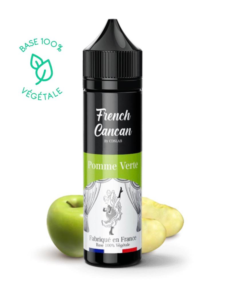 e-liquide-french-cancan-fruite-pomme-verte-acidulee-50-50-30-ml-0-mg POMME VERTE - FRENCH CANCAN 30ML – Image 1