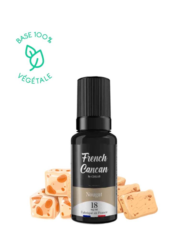 e-liquide-french-cancan-gourmand-nougat-amandes-torrefiees-meringue-miel-50-50-10-ml-3-6-12-18-mg NOUGAT - FRENCH CANCAN 10ML – Image 1