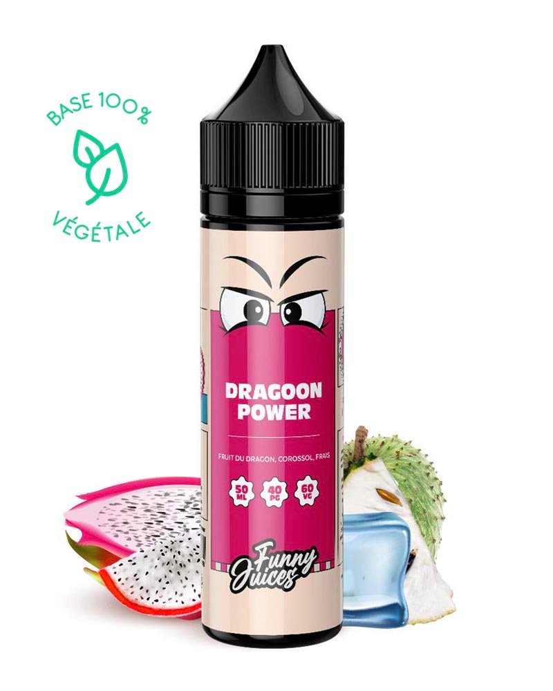 e-liquide-funny-juice-fruite-frais-fruit-dragon-power-corossol-50-40-40-ml-0-mg DRAGOON POWER - FUNNY JUICES 50ML – Image 1