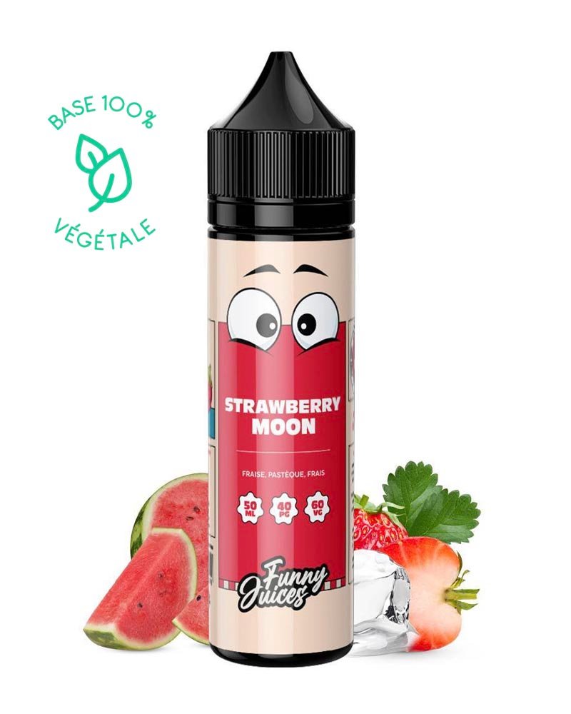 e-liquide-funny-juices-fruite-frais-strawberry-moon-fraise-pasteque-40-60-50-ml-0-mg STRAWBERRY MOON - FUNNY JUICES 50ML – Image 1