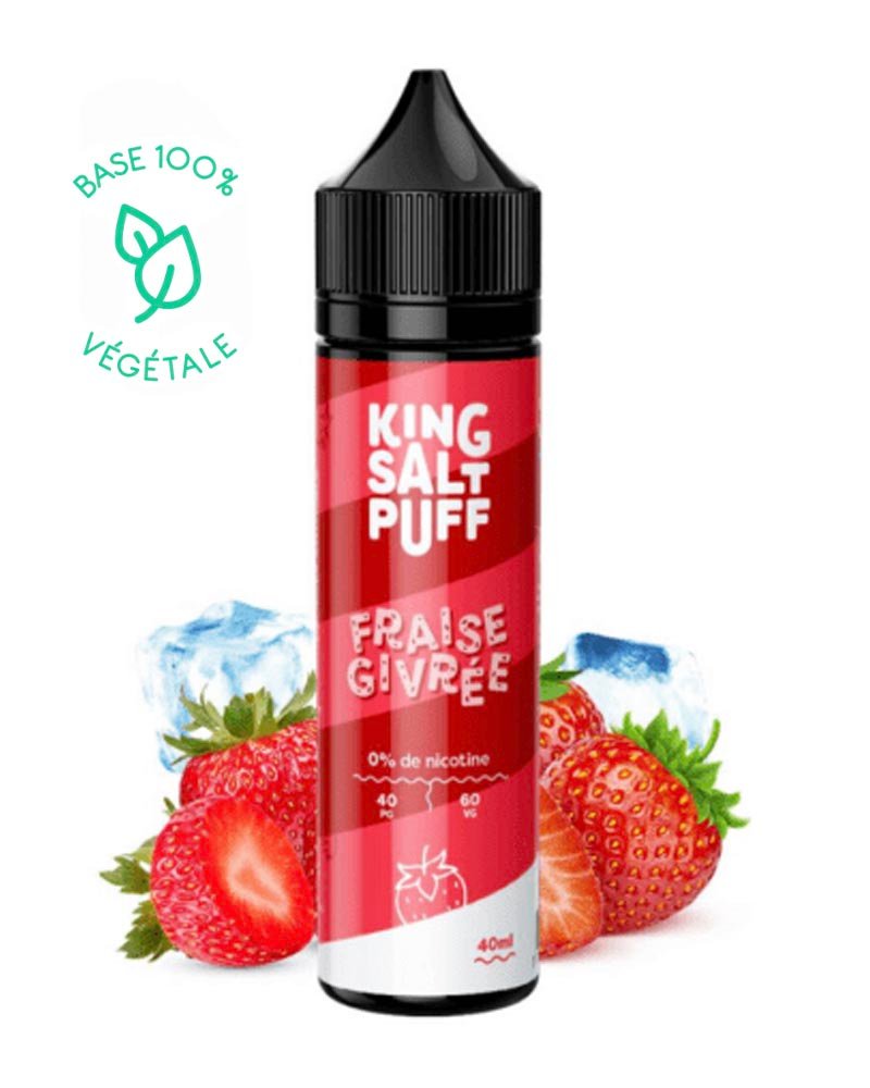 e-liquide-king-salt-puff-frais-fruite-fraise-givree-40-60-40-ml-0-mg FRAISE GIVREE - KING SALT PUFF 40ML – Image 1