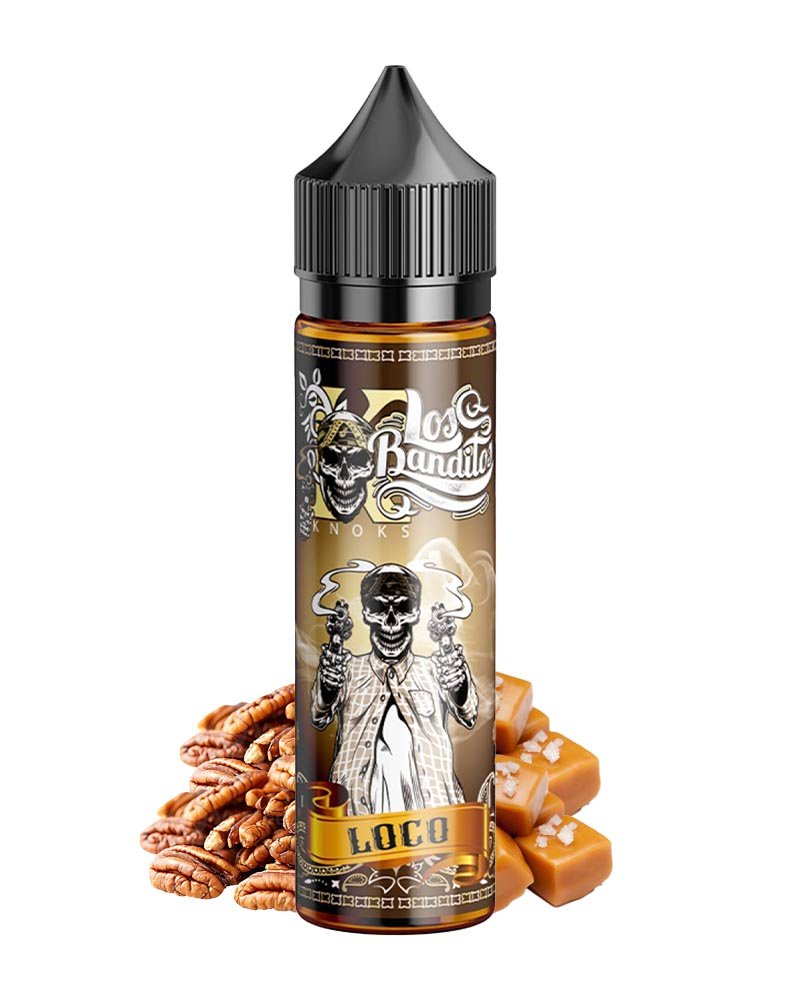 e-liquide-knoks-gourmand-los-banditos-loco-caramel-beurre-sale-noix-pecan-torrefiee-30-70-50-ml-0-mg LOCO - LOS BANDITOS KNOKS 50ML – Image 1