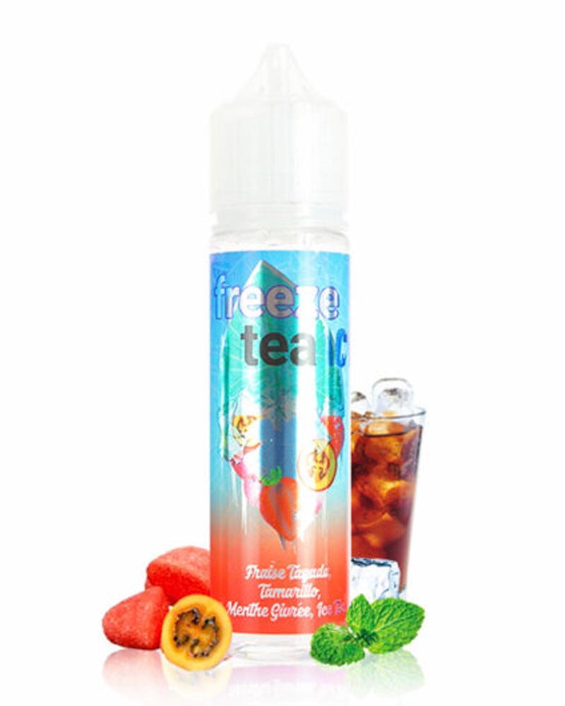 e-liquide-made-in-vape-boisson-fruite-frais-freeze-tea-the-noir-glacee-fraise-tagada-tamarillo-menthe-40-60-50-ml-0-mg FRAISE TRALALA TAMARILLO MENTHE GIVRÉE ICE TEA - FREEZE TEA 50ML – Image 1
