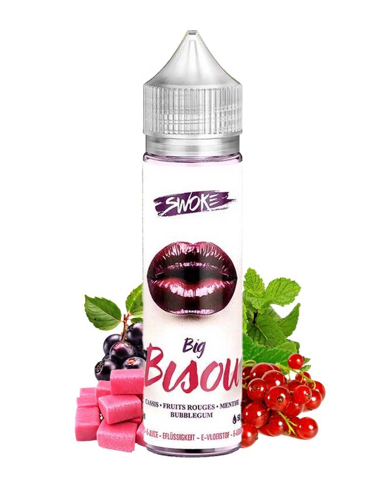 e-liquide-swoke-fruite-big-bisous-baies-rouge-cassis-bubblegum-menthe-50-50-50-ml-0-mg BIG BISOU - SWOKE 50ML – Image 1
