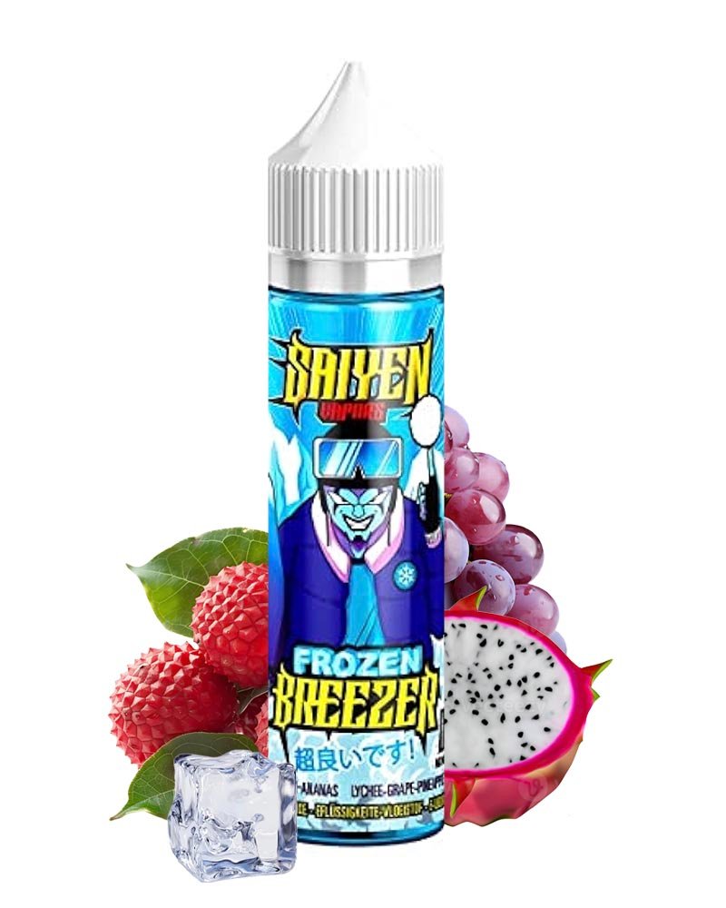 e-liquide-vapors-fruite-frais-frozen-breezer-fruit-du-dragon-raisin-ananas-50-50-50-ml-0-mg FROZEN BREEZER - SAIYEN VAPORS 50ML – Image 1