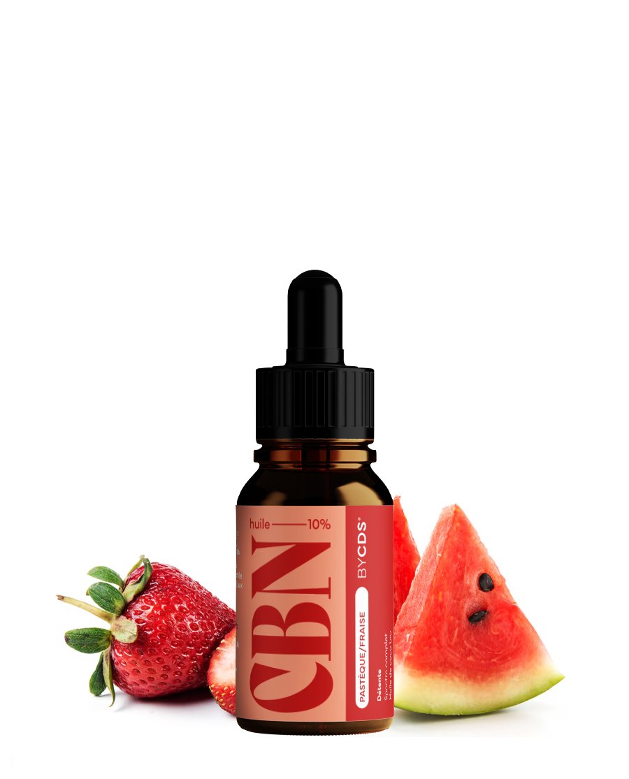 PACKSHOT_PASTÈQUE_FRAISE HUILE CBN DÉTENTE – BY CDS 10ML – Image 1
