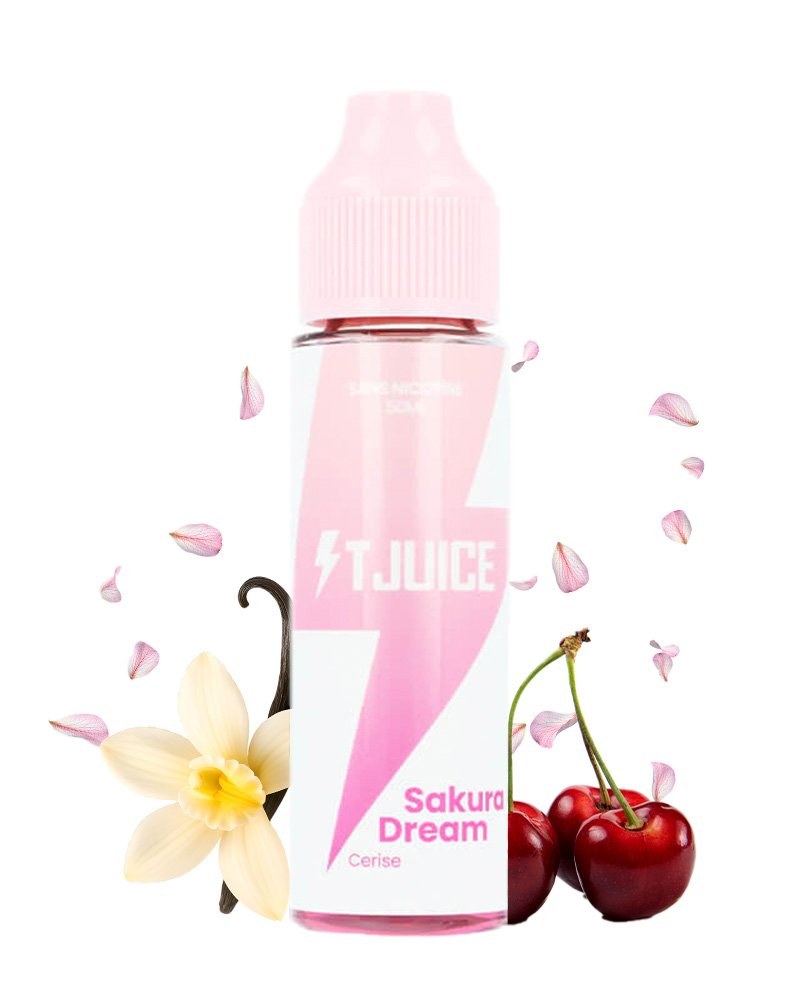 e-liquide-t-juice-fruite-sakura-dream-cerise-vanille-50-50-50-ml-0-mg SAKURA DREAM - T-JUICE 50ML – Image 1