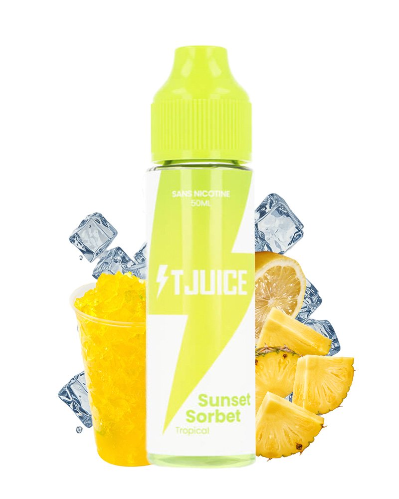 e-liquide-t-juice-sunset-sorbet-granite-citron-ananas-frais-50-50-50-ml-0-mg SUNSET SORBET - T-JUICE 50ML – Image 1