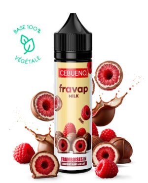 E-liquide Fravap Milk Cebueno 50ml – framboise chocolat blanc et lait