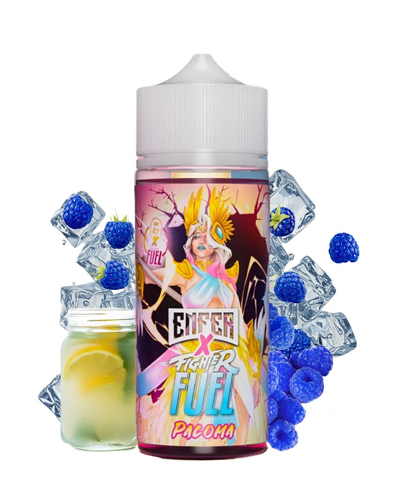 e-liquide-fighter-fuel-fruite-frais-paloma-100-ml.jpg E-liquide Paloma Fighter Fuel x ENFER 100ml flacon prêt à booster