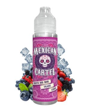 E-liquide Fruits des Bois Fraise Cassis Mexican Cartel 50ml flacon prêt à booster
