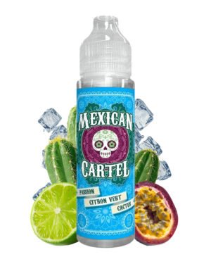 E-liquide Passion Citron Vert Cactus Mexican Cartel 50ml flacon prêt à booster