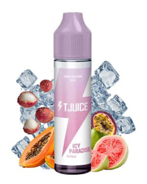 E-liquide Icy Paradise T-Juice 50ml flacon prêt à booster