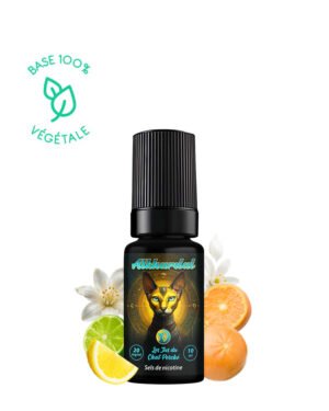 E-liquide Alkhardal Salt Les Jus du Chat Perché 10ml sels de nicotine - citron clémentine fleur d'oranger