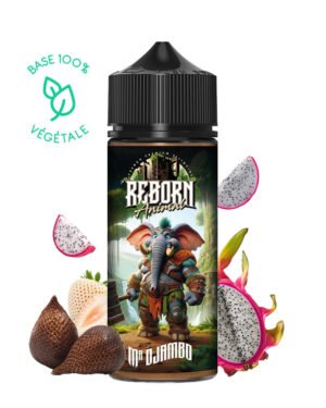 E-liquide Mr Djambo Reborn Animal 100ml - fraise blanche fruit du dragon fruit du serpent