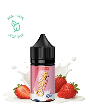 Concentre DIY Candy'Vap 30 ml Cebueno, lait a la fraise, a diluer entre 15 % et 25 %