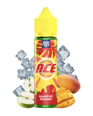 E-liquide Mangue Pomme ACE 50 ml, mangue mûre et pomme verte fraîche en 40PG/60VG, prêt à booster