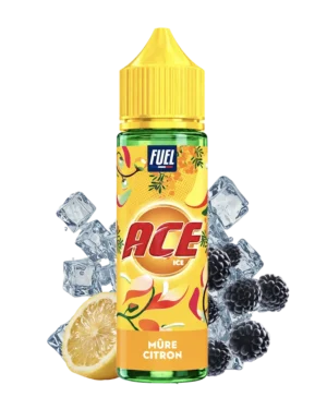 E-liquide Mûre Citron ACE 50 ml, mûre et citron glacés en 40/60, prêt à booster