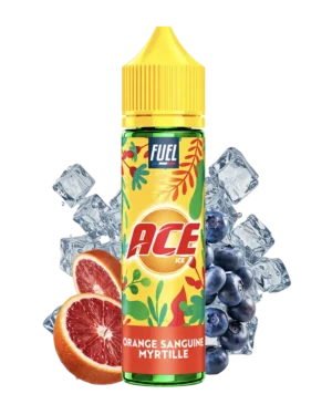 E-liquide Orange Sanguine Myrtille ACE 50 ml, orange sanguine et myrtille fraîches en 40PG/60VG, prêt à booster