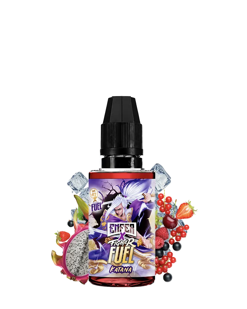 e-liquide-concentre-fighter-fuel-enfer-katana-fruit-du-dragon-fruits-rouges-ultra-frais-30-ml-0-mg Concentré Katana Fighter Fuel X Enfer 30ml - saveur fruit du dragon cerise fruits rouges ultra frais