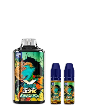 Puff Kansetsu 32K Fighter Fuel, rechargeable USB-C, pêche et abricot